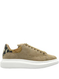Alexander Mcqueen Oversized Suede Snake-Detail Sneakers